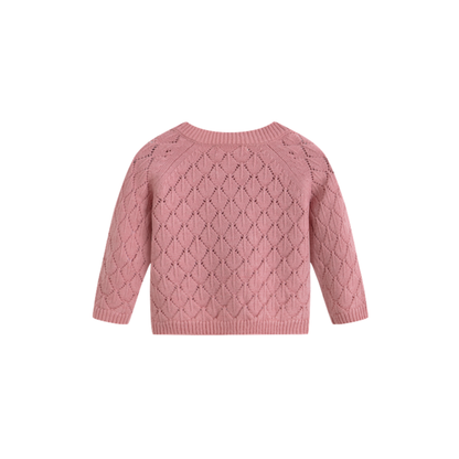 C'Era Una Volta Pink Daria Long Sleeve Cardigan
