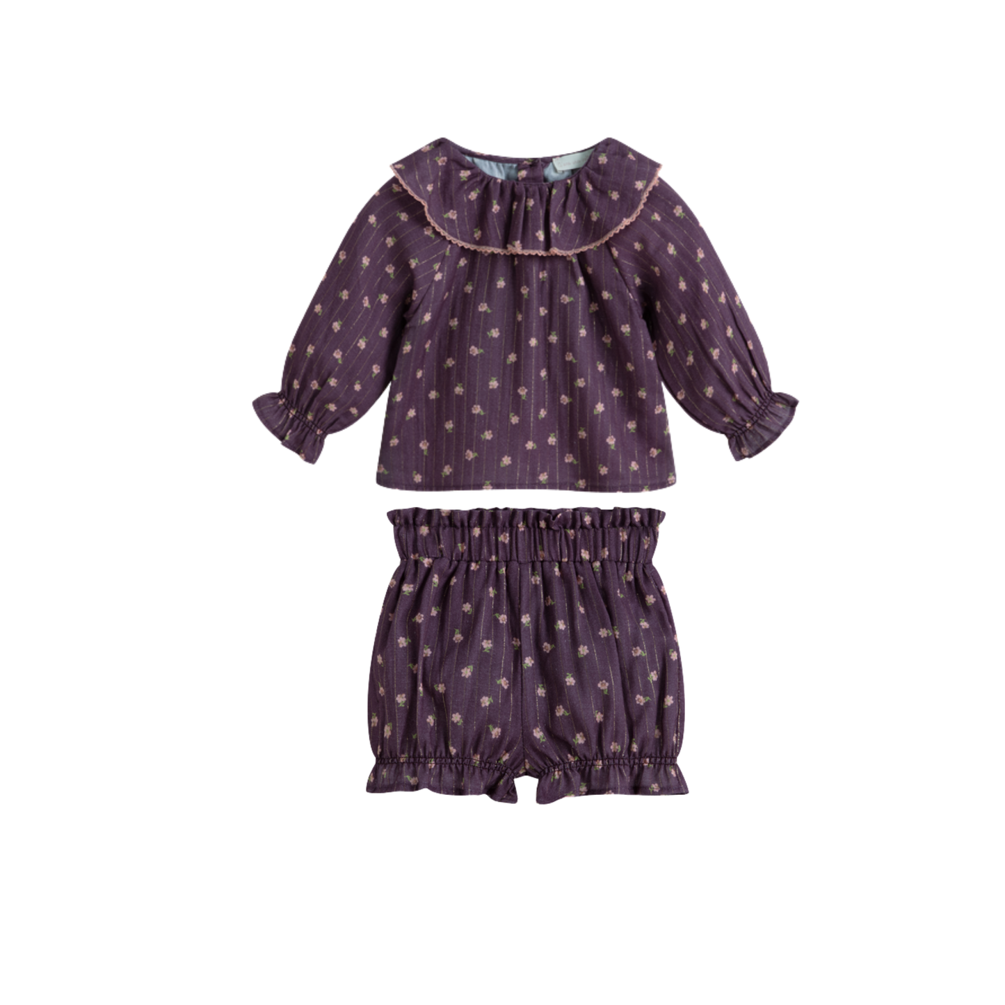 C'Era Una Volta Purple Lily Bloomer Set