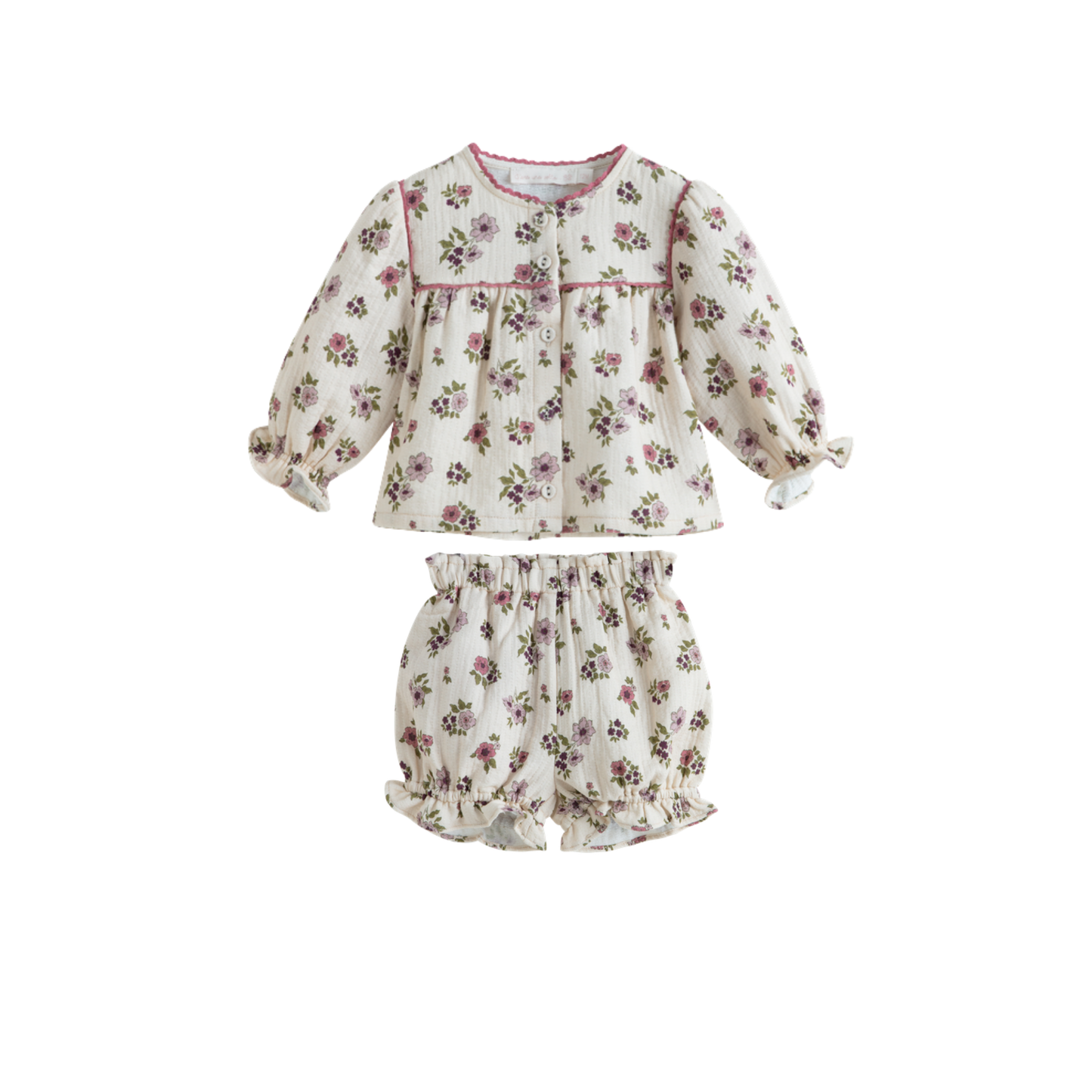 C'Era Una Volta Cream Eugenia Bloomer Set