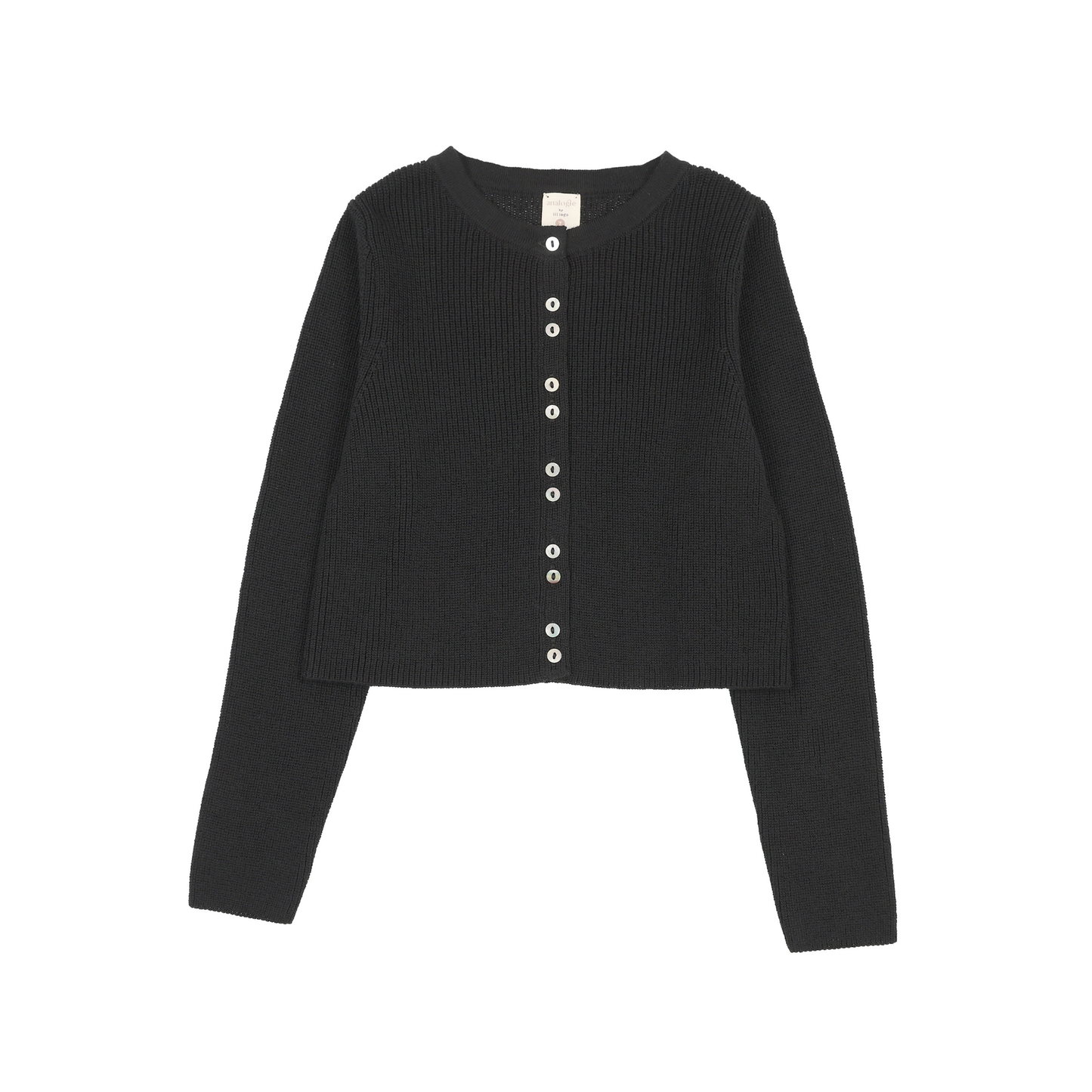 Analogie Black Fine Knit Cardigan