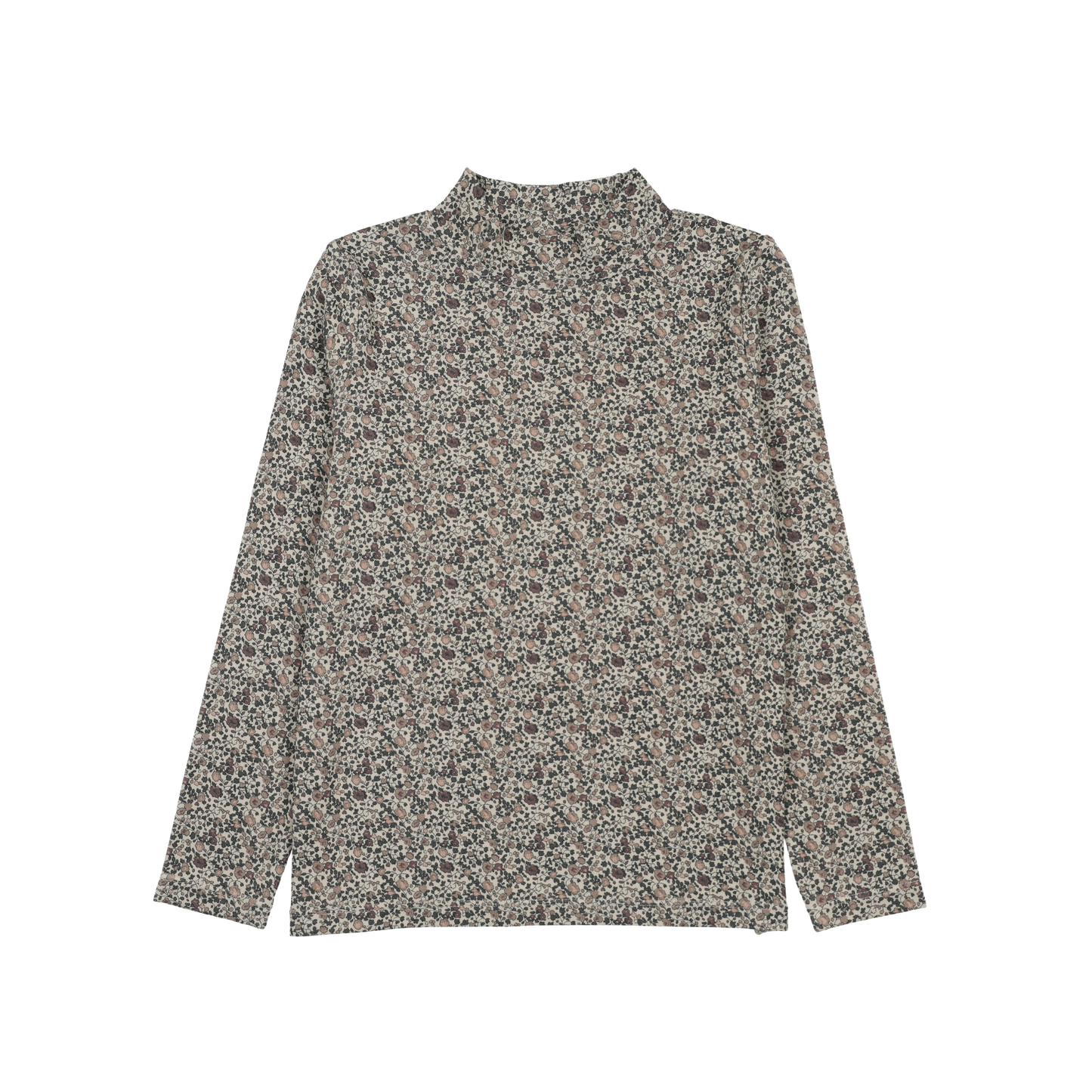 Analogie Vntg Prpl Print Printed Mockneck
