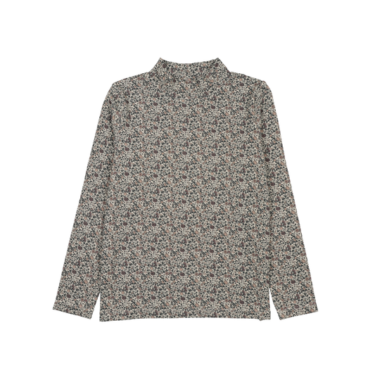 Analogie Vntg Prpl Print Printed Mockneck