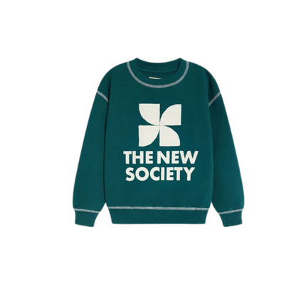 The New Society Dark Seas Logo Long Sleeve Sweatshirt