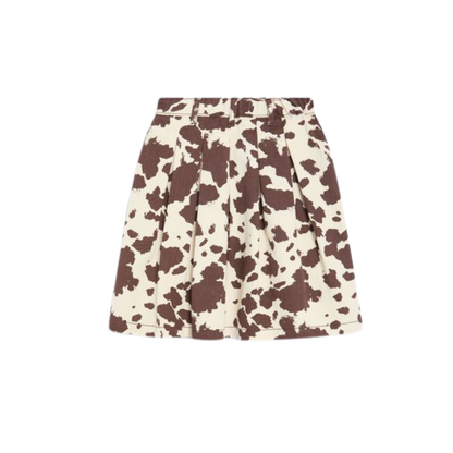 The New Society Cow Print Dakota Skirt