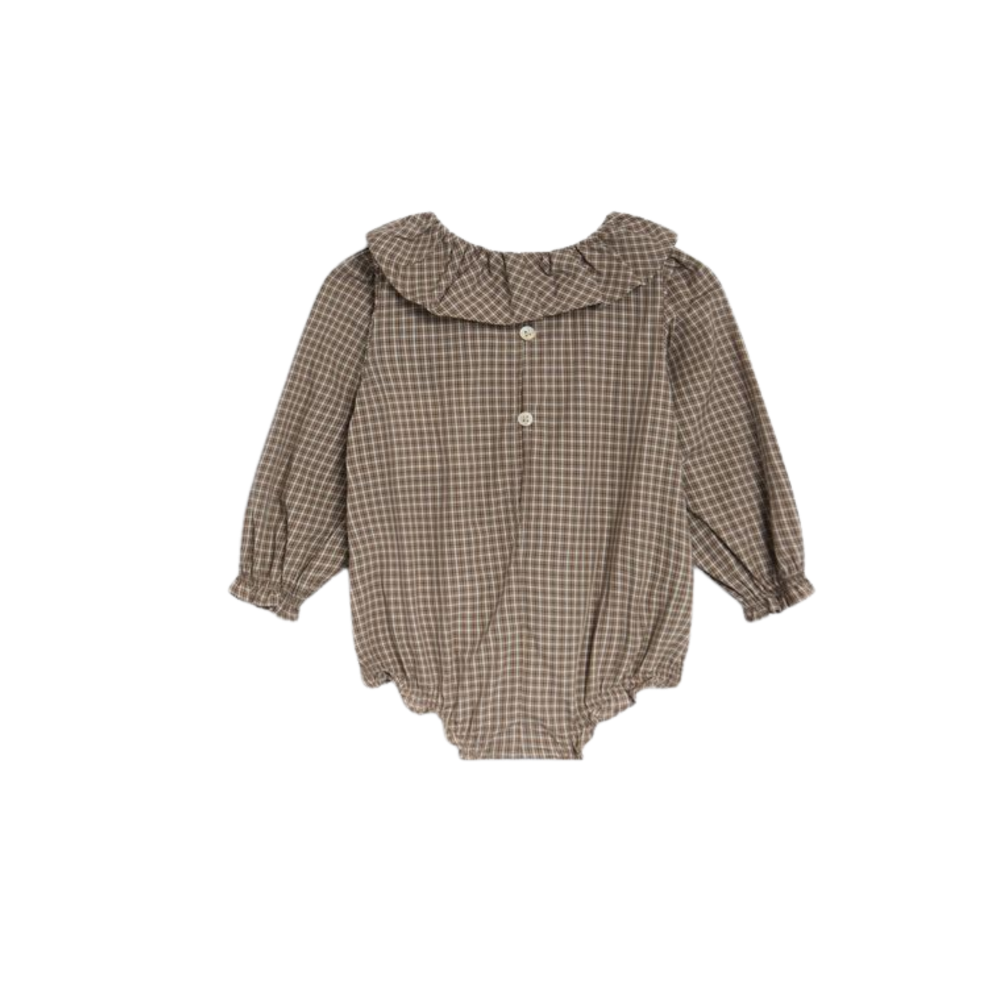 The New Society Brown Wander Ruffle Romper