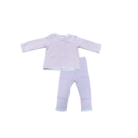 Latte Rose Mario Pants Knit Set