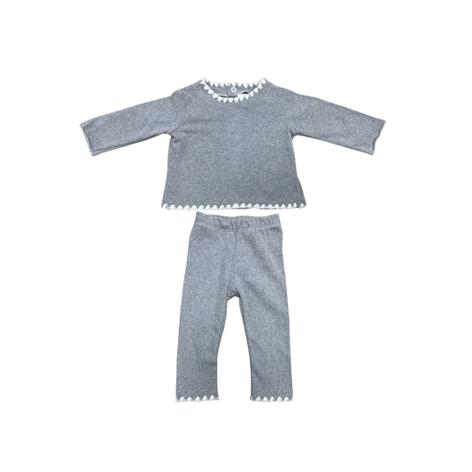 Latte Grey Mario Pants Knit Set