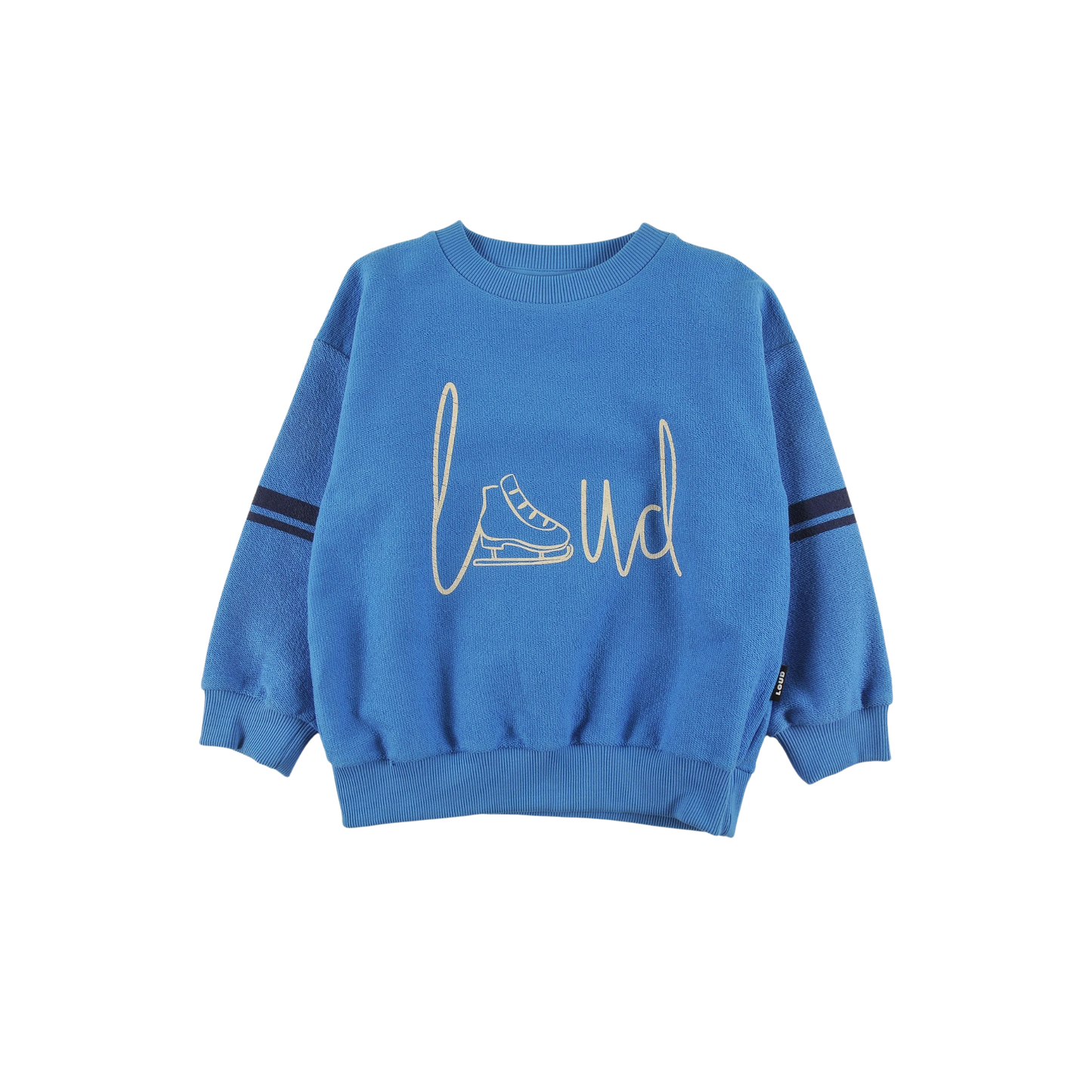 Loud Malibu Blue High Skate Print Long Sleeve Sweatshirt