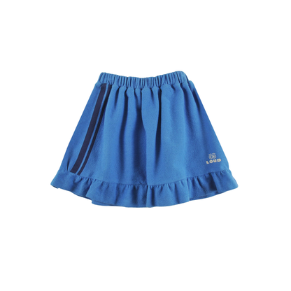 Loud Malibu Blue Up Elastic Waist Skirt