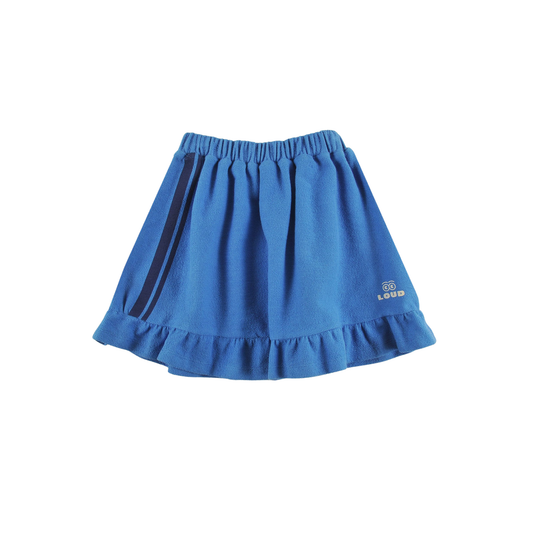 Loud Malibu Blue Up Elastic Waist Skirt