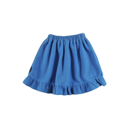 Loud Malibu Blue Up Elastic Waist Skirt
