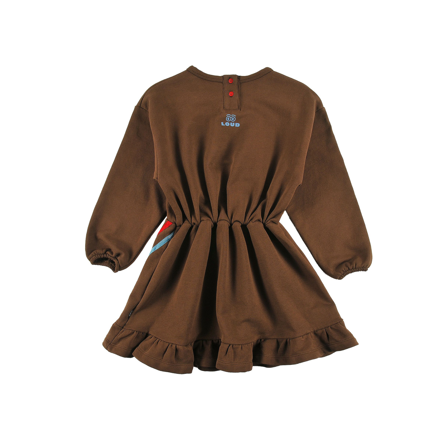 Loud Fondue Fudge Piste Mountain  Long Sleeve Dress