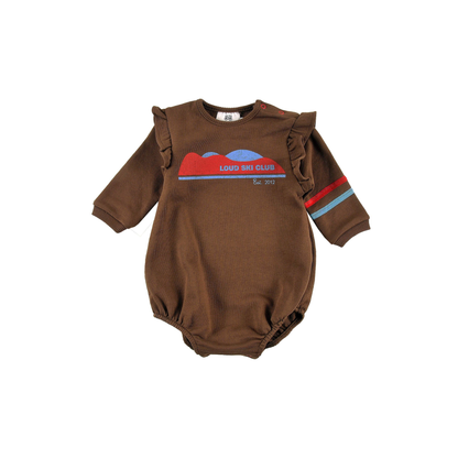 Loud Fondue Fudge Snug Mountain Long Sleeve Romper