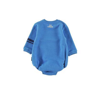 Loud Malibu Blue Rays Skate Print Long Sleeve Romper