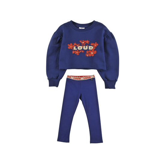 Loud Navy Nature Leggings Set