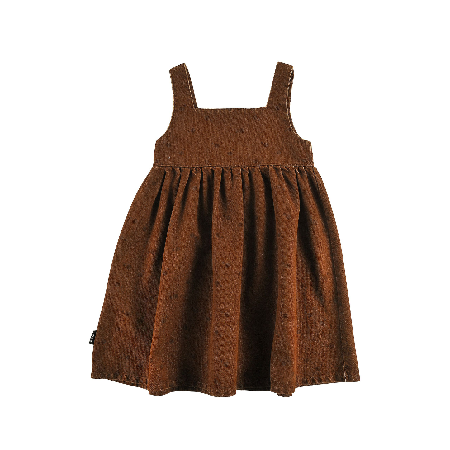 Loud Choco Polkadot Fast Eyes Logo Print Dress