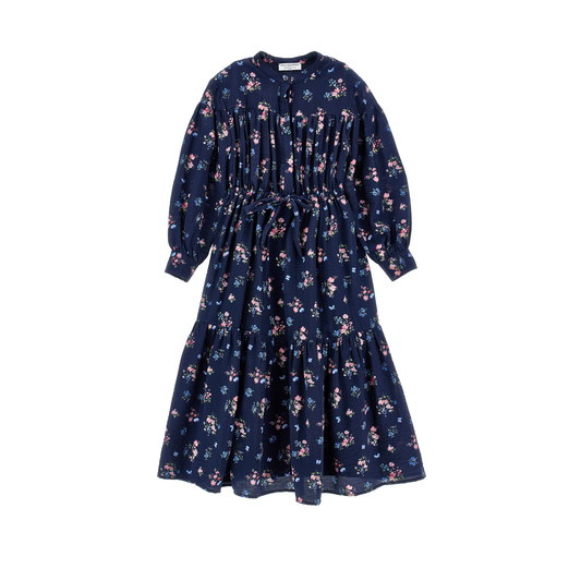 Philosophy Blue Navy Floral Lace Long Sleeve Dress