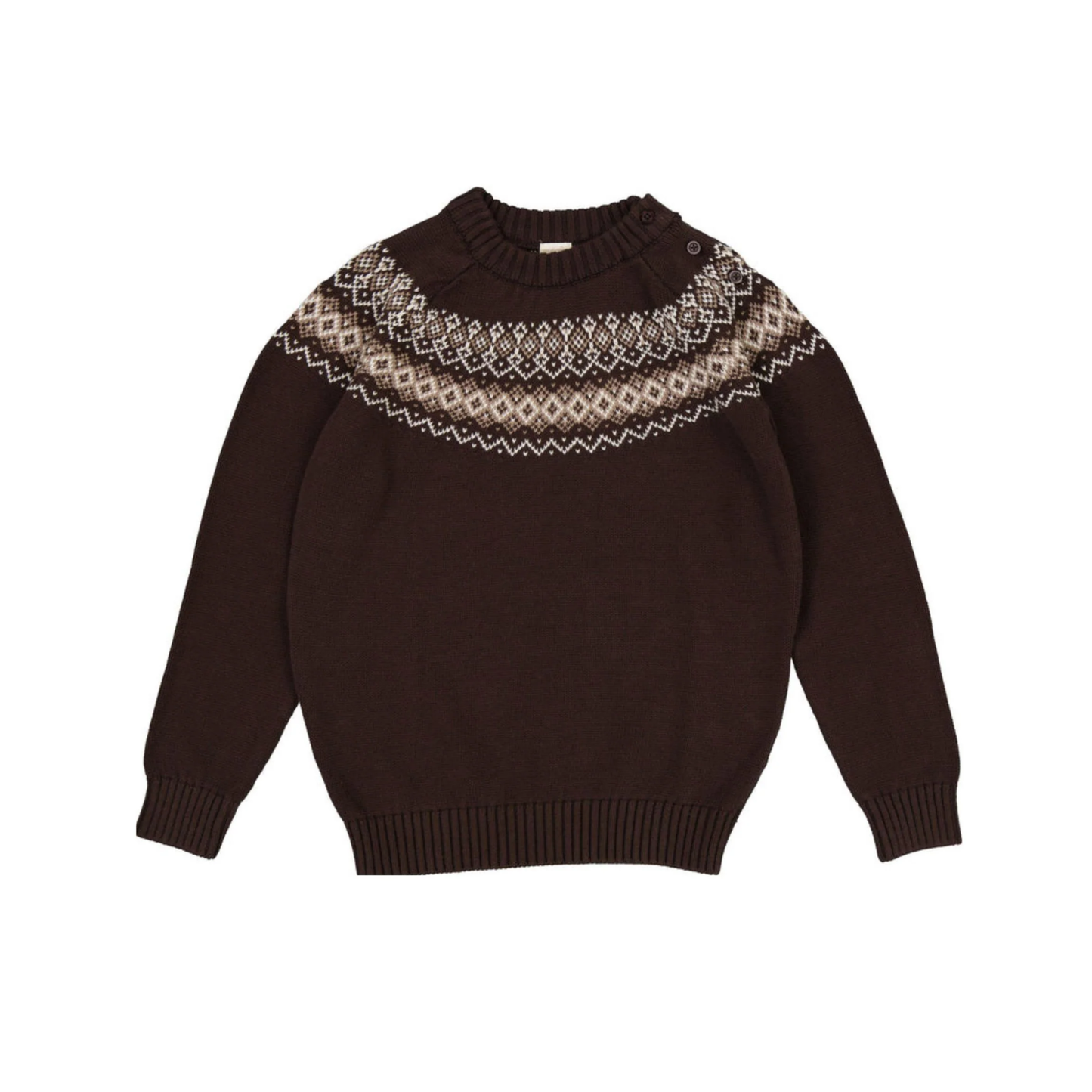 Analogie Chocolate Brown Heirloom Knits Boy`S Sweater