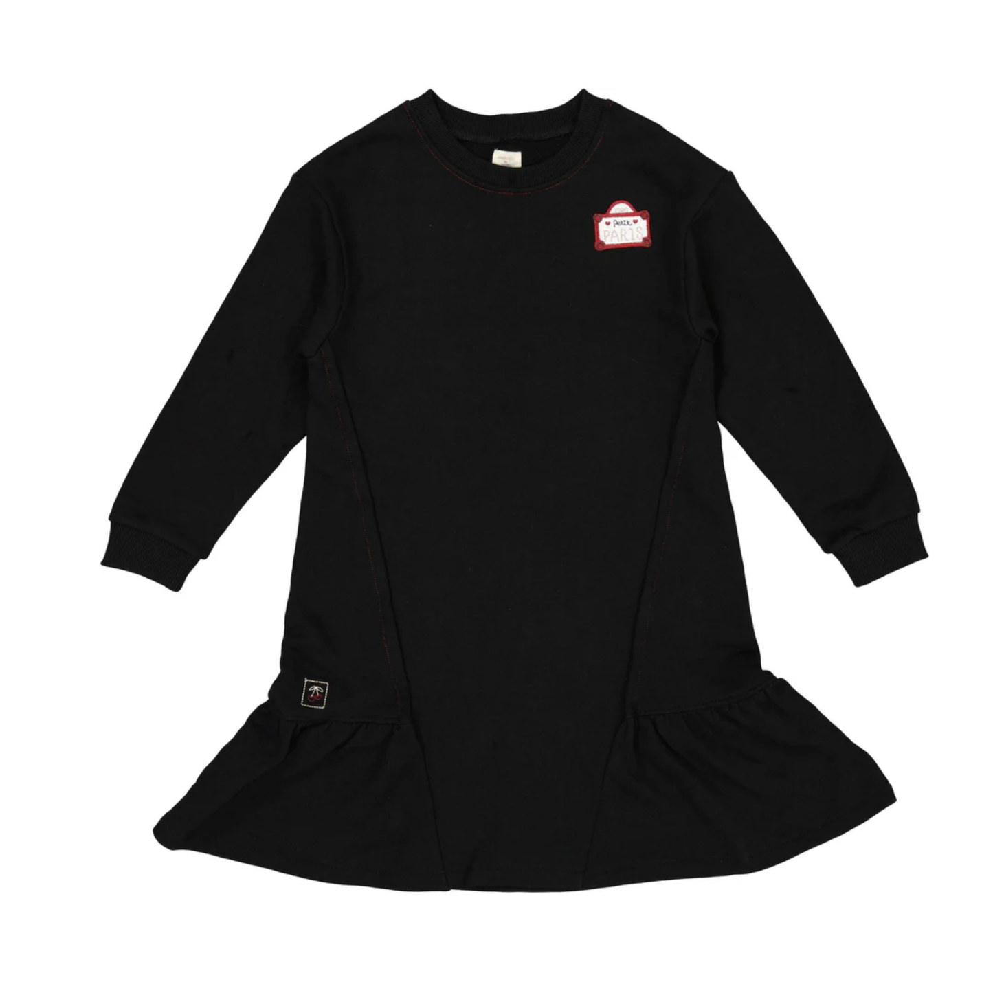 Analogie Black Mon Paris Girls Panel Dress