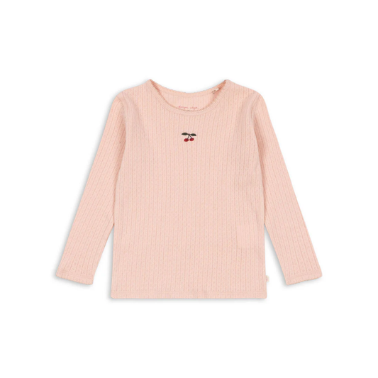 Konges Slojd Pale Blush Minnie Cherry Long Sleeve Tee