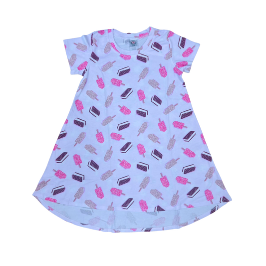 Esme Blush  Crunch Bar Short Sleeve Nightgown