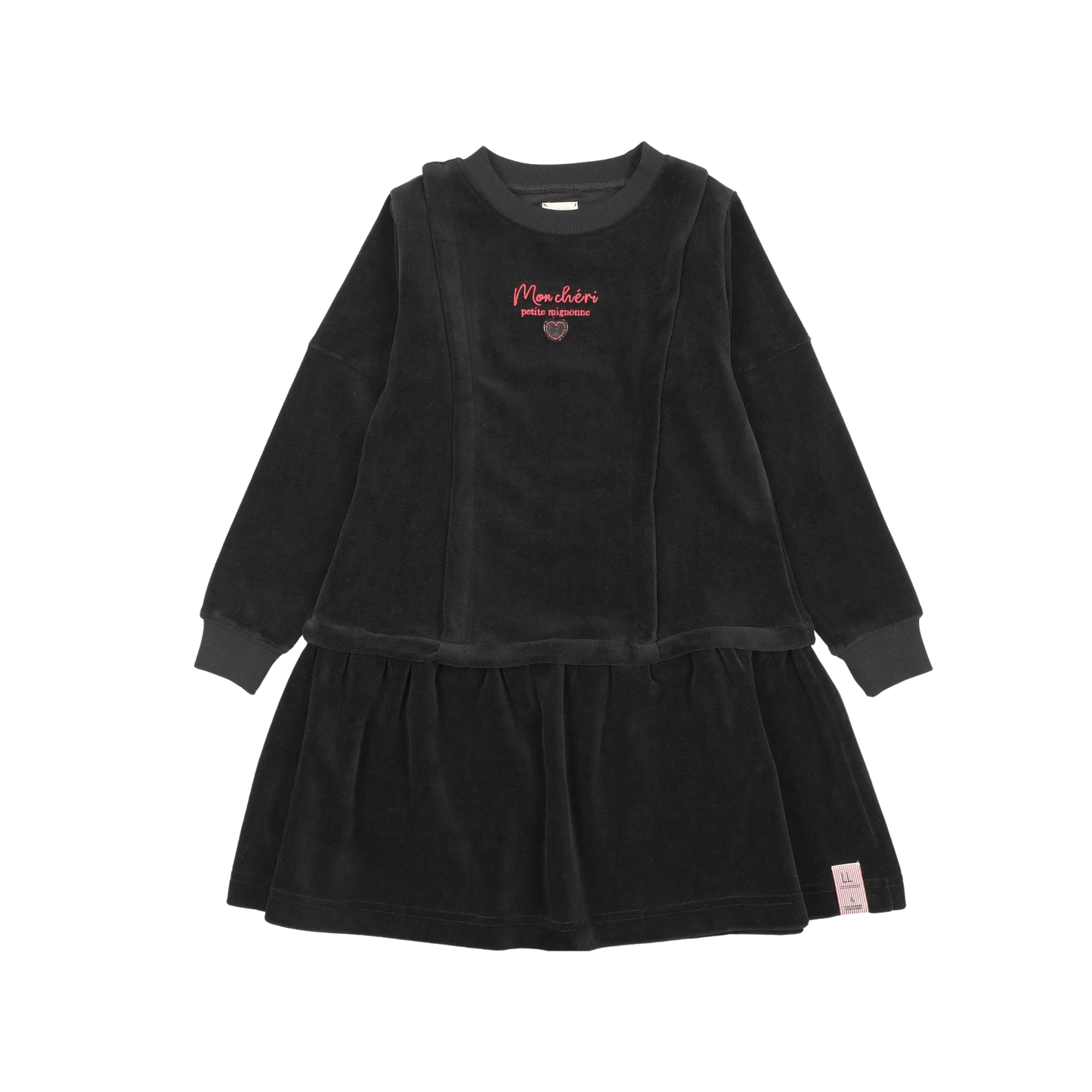 Analogie Black Velour Dress