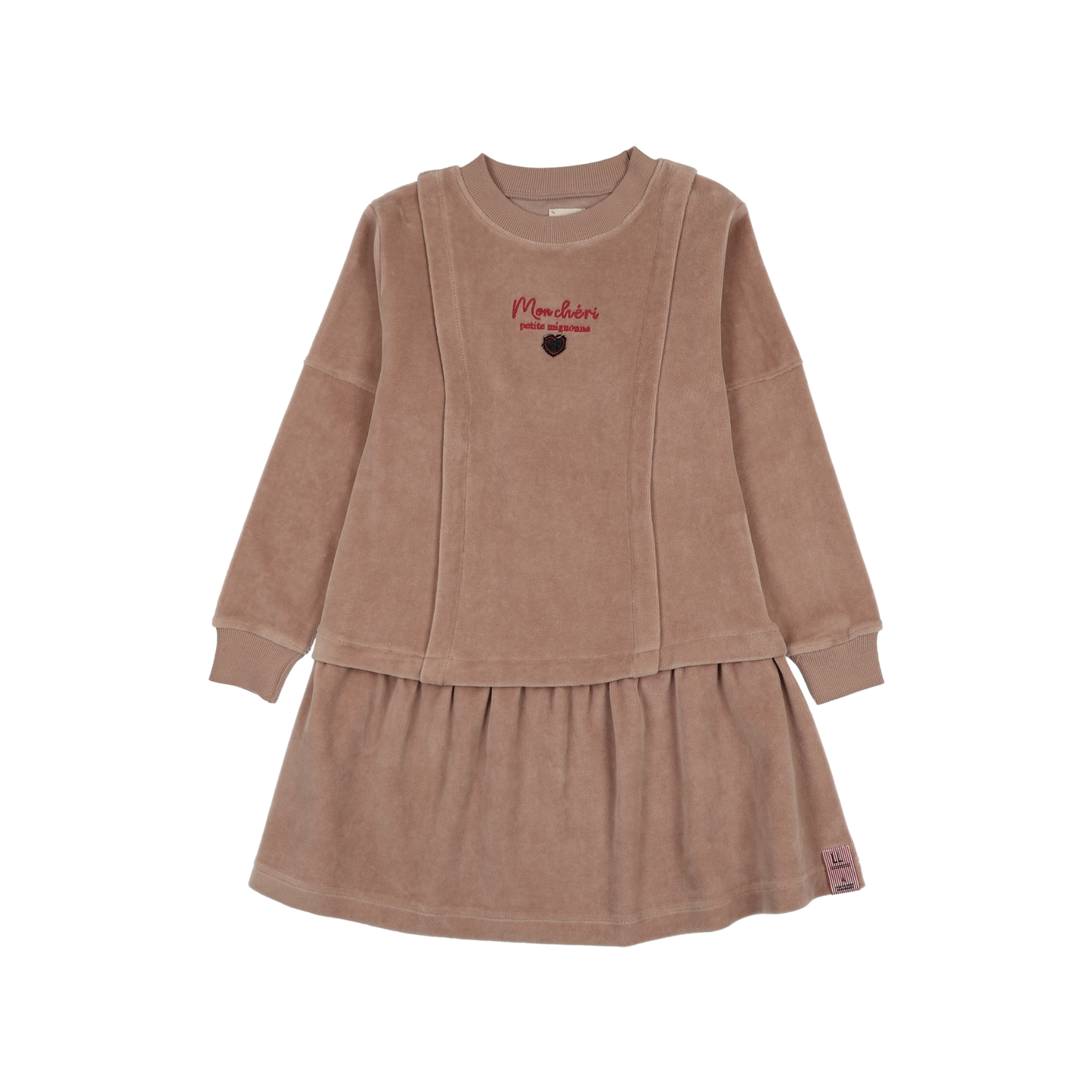 Analogie Dried Rose Velour Dress