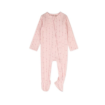 MiniMoi Barely Pink Star Light Star Bright Pointelle Footie