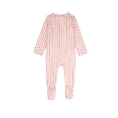 MiniMoi Barely Pink Star Light Star Bright Pointelle Footie