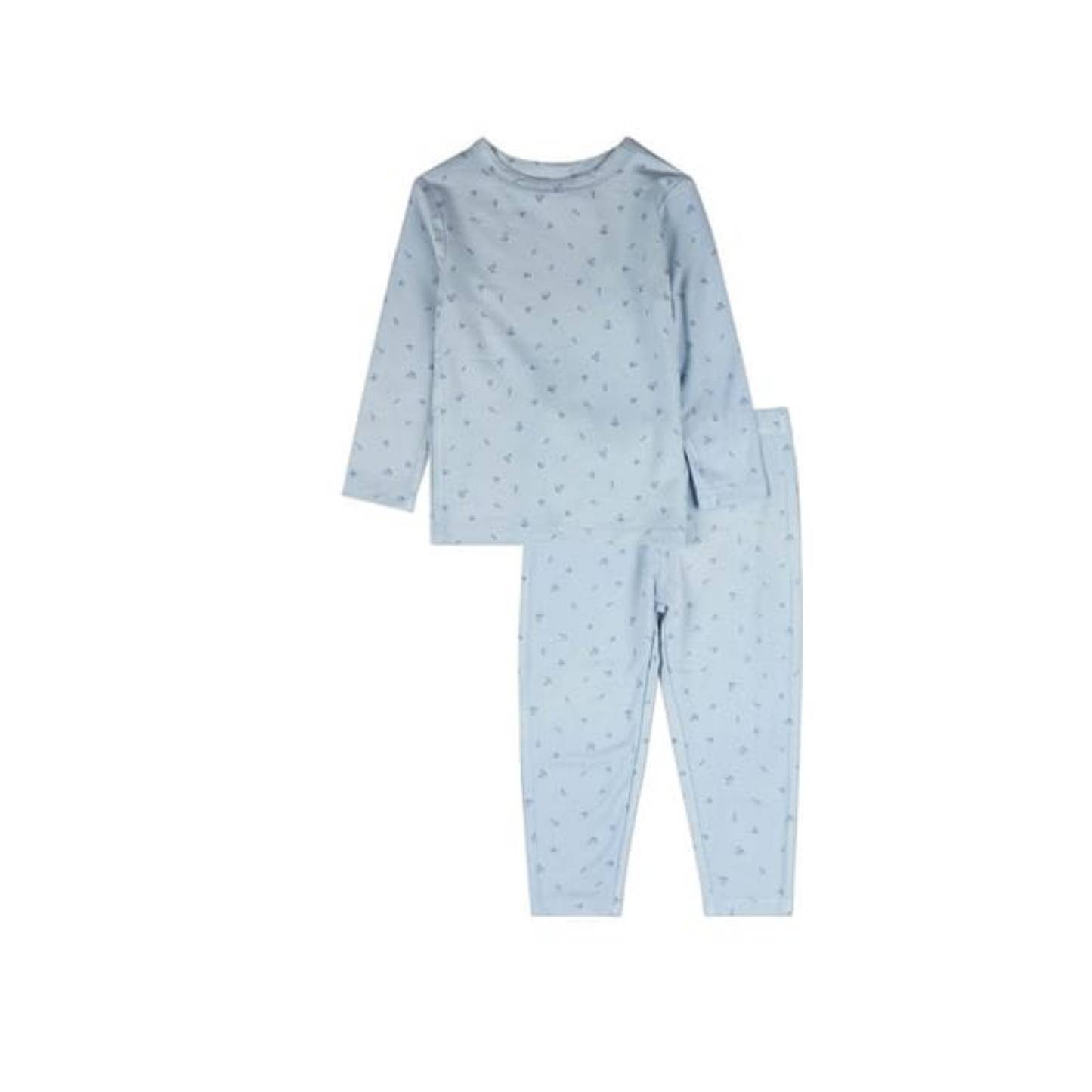 MiniMoi Blue Delightful Cherries 2 Pc Pajama Set