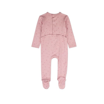 MiniMoi Mauve Delightful Cherries Footie