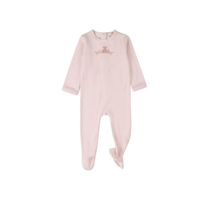 MiniMoi Barely Pink Bear On A Shelf Footie