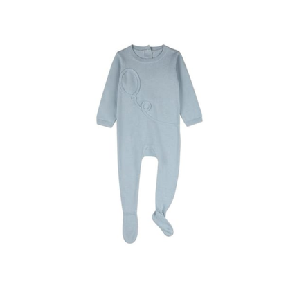 MiniMoi Blue Balloon Knit Footie