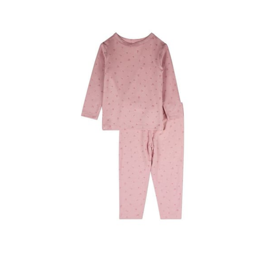 MiniMoi Mauve Delightful Cherries 2 Pc Pajama Set