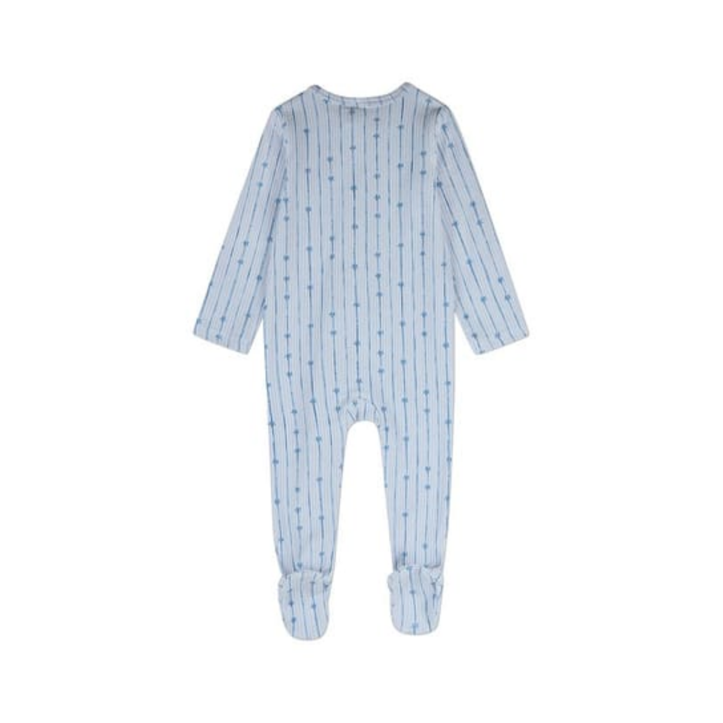 MiniMoi Baby Blue Star Light Star Bright Pointelle Footie