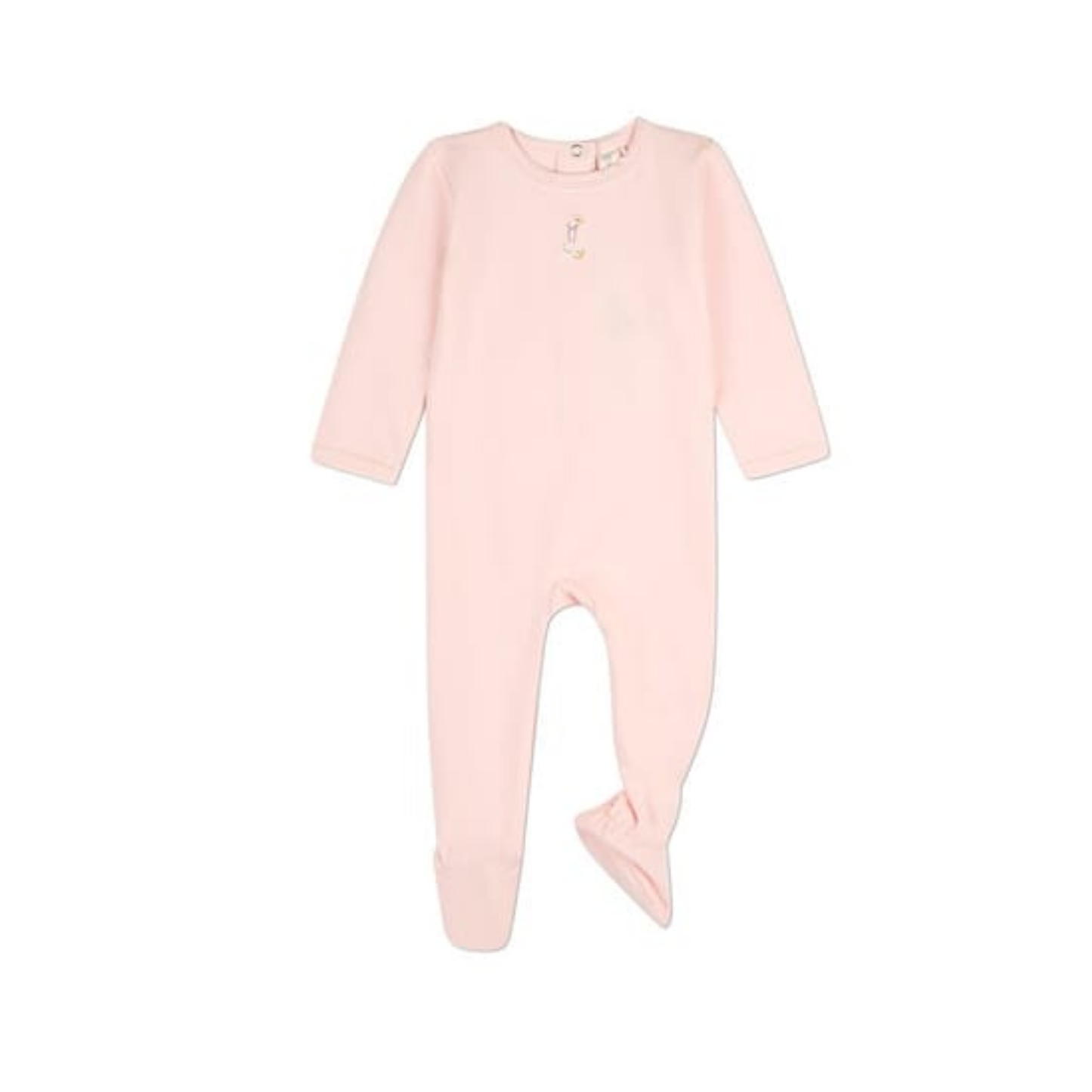 MiniMoi Barely Pink Girls Sitting Goose Footie