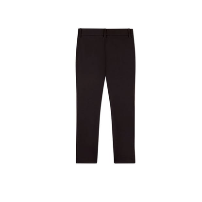 Memoi Black Boys Solid Two Pocket Dress Pant