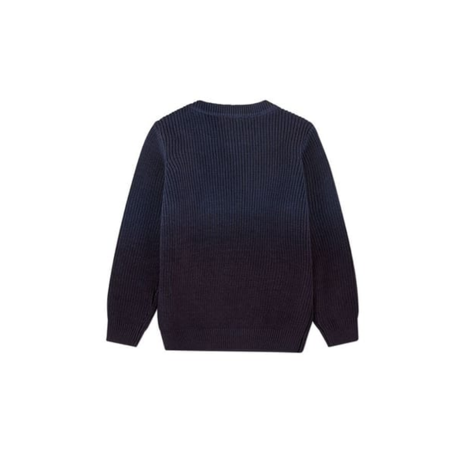 MiniMoi Navy-Blue Ombre Pullover Sweater