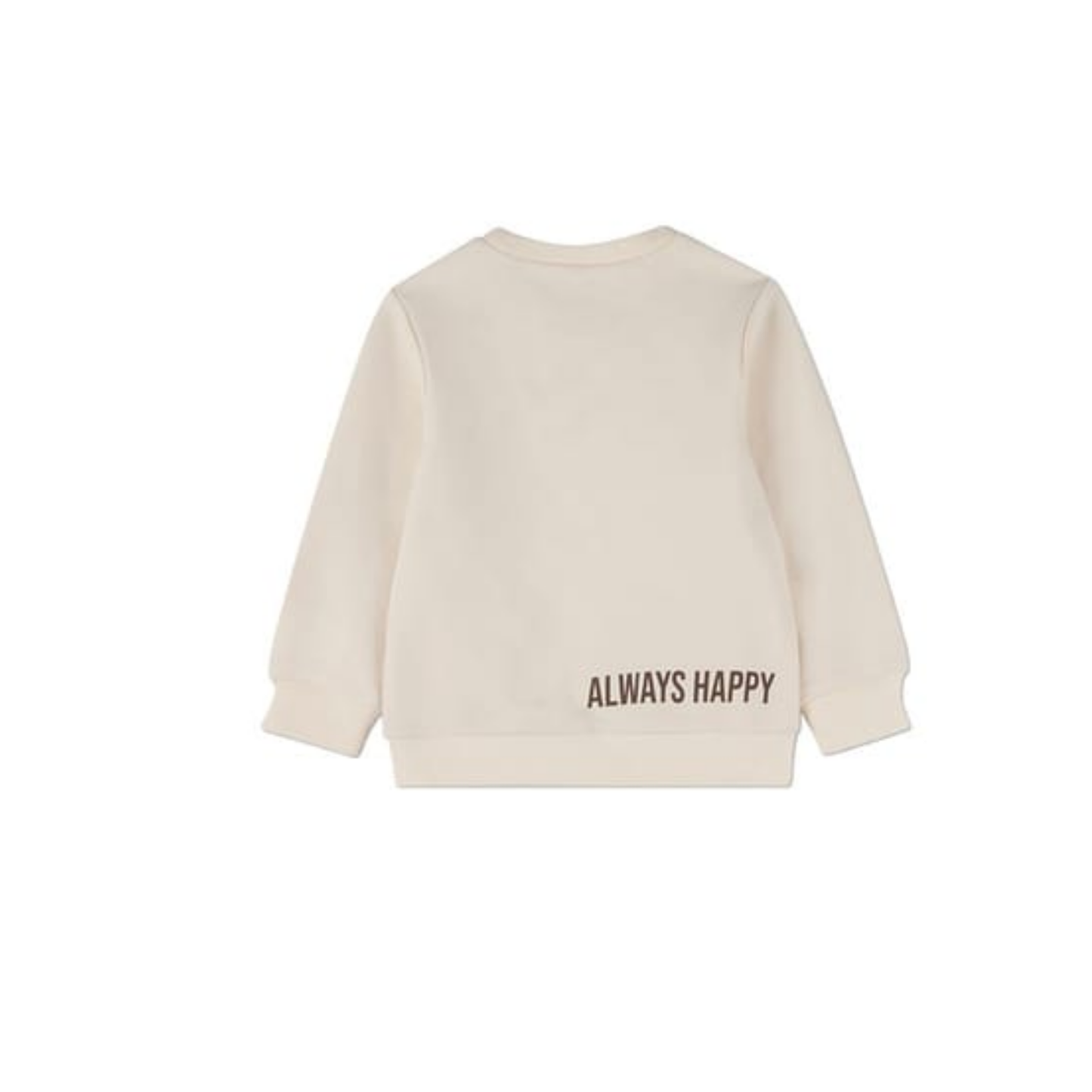 MiniMoi Ivory Smiles All Around Pullover Sweatshirt