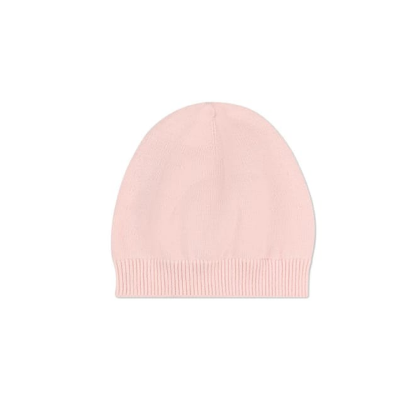 MiniMoi Light Pink Ribbed Knit Beanie