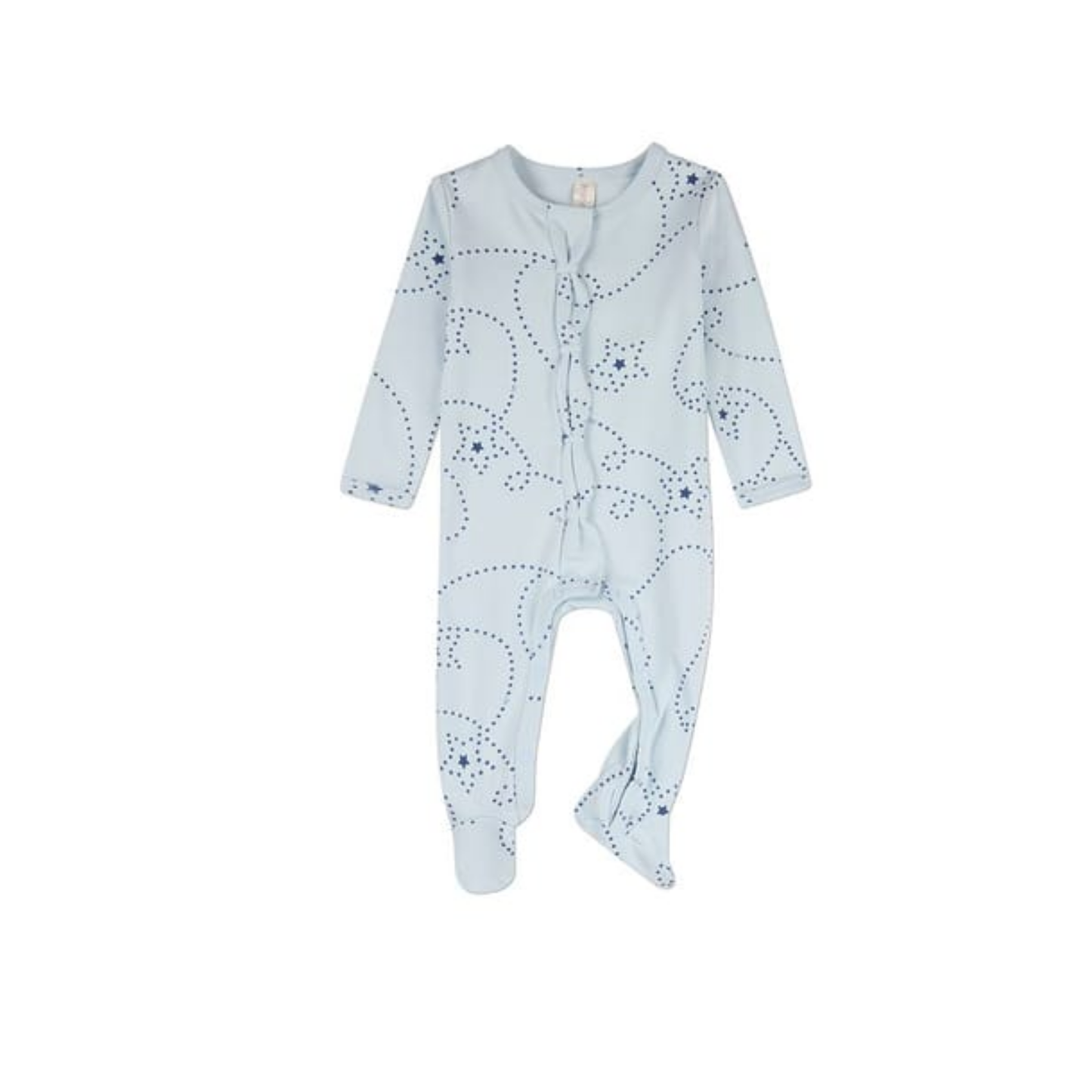 MiniMoi Baby Blue Entangled Stars Footie