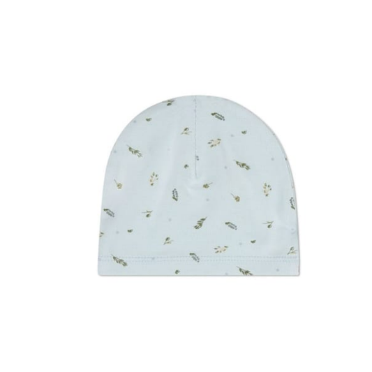 MiniMoi Baby Blue Tiny Leaves Beanie