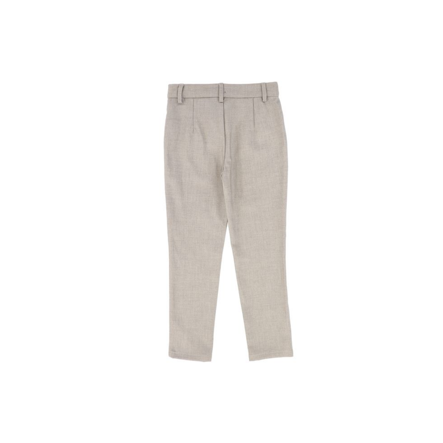 Bamboo Beige Fitted Boys Pants