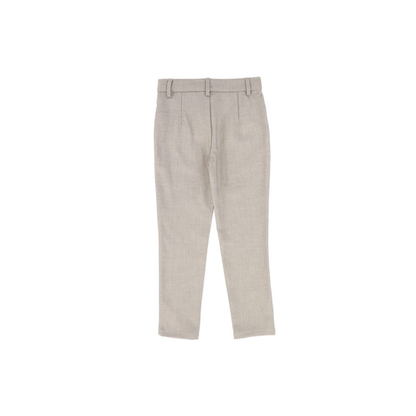 Bamboo Beige Fitted Boys Pants