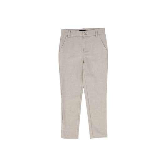 Bamboo Beige Fitted Boys Pants