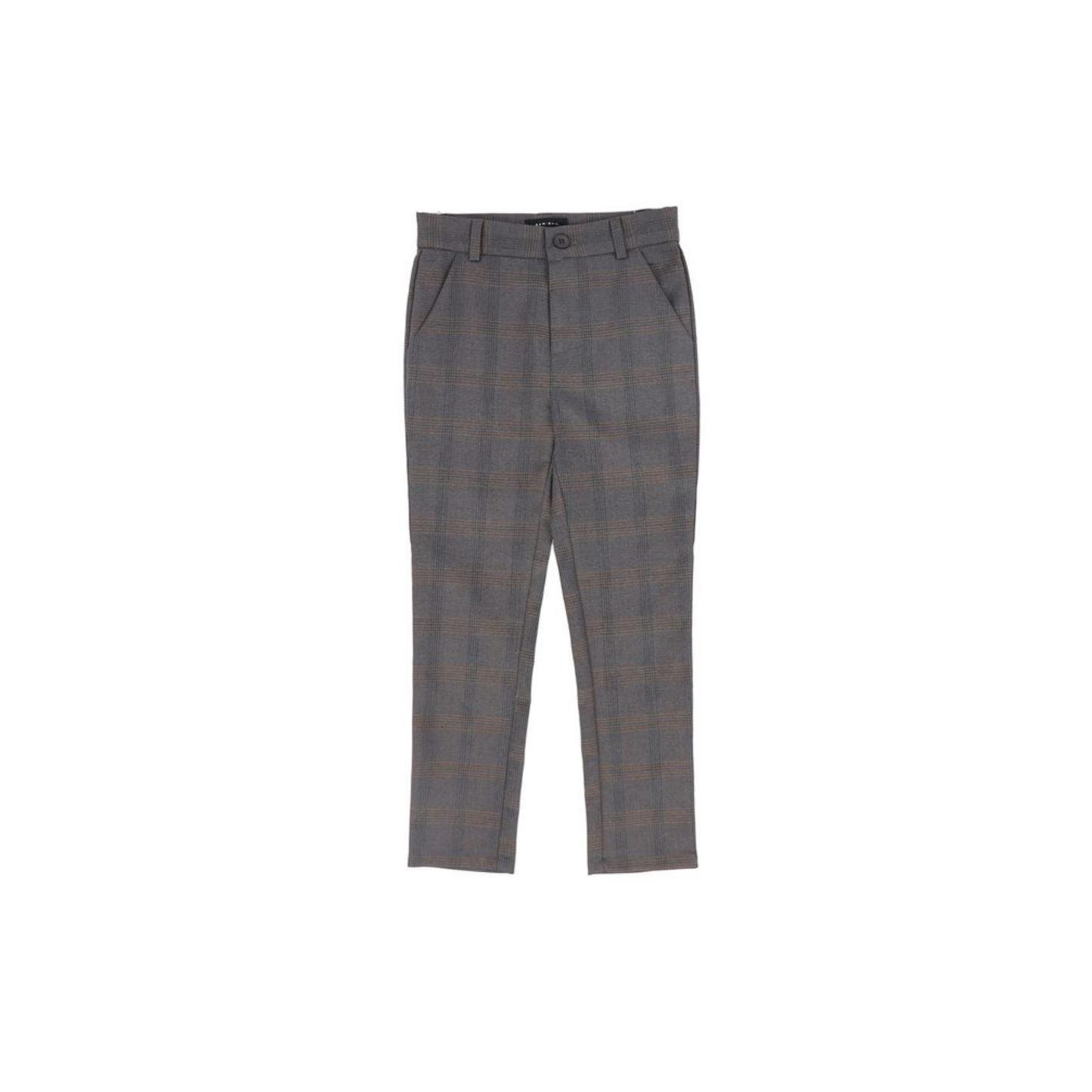 Bamboo Plaid Fitted Boys Pants