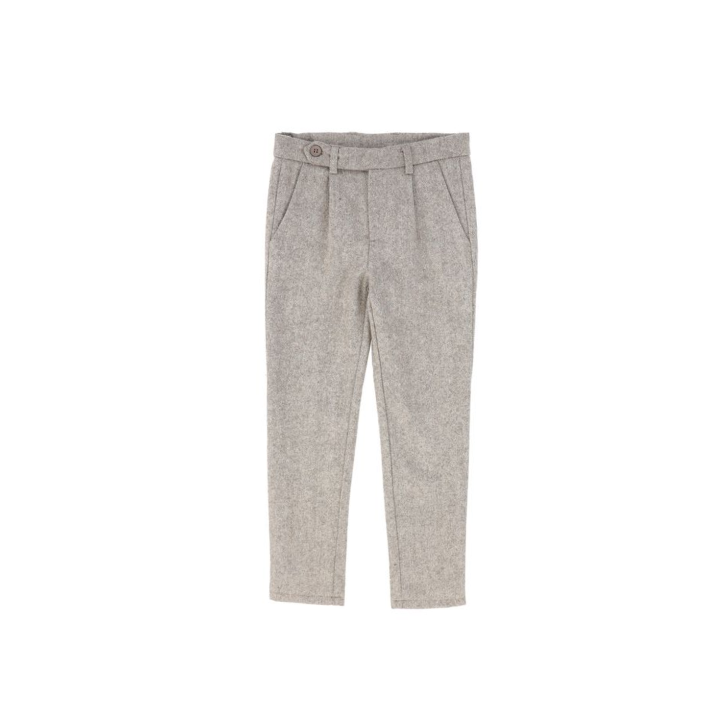 Le Bourdon Brown Herringbone Pocket Pants