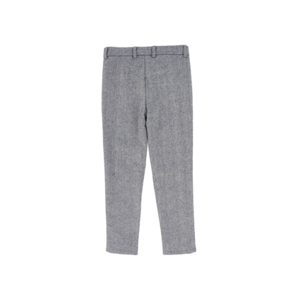 Le Bourdon Navy Herringbone Pocket Pants