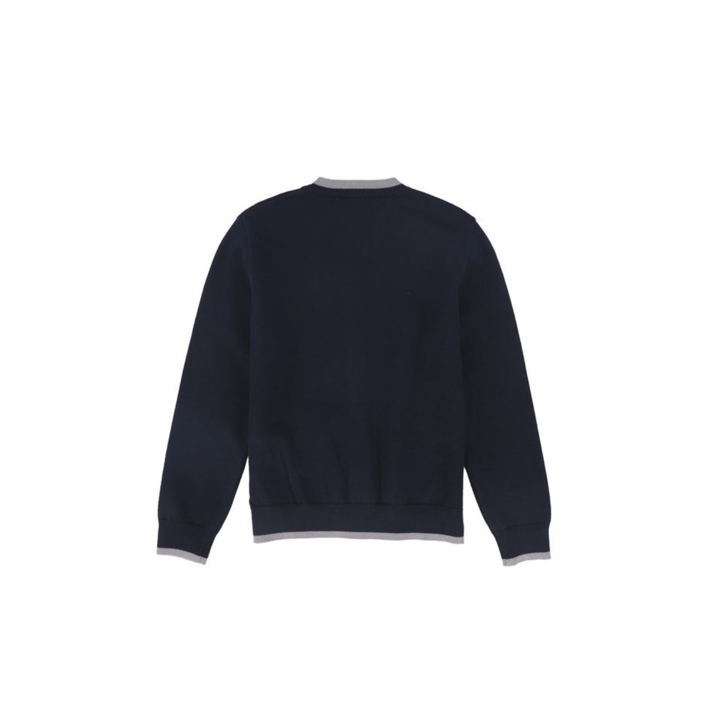 Le Bourdon Navy V-Neck Trim Cardigan