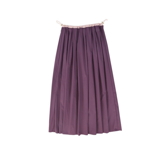 Valentina Purple Gathered Toggle Maxi Skirt